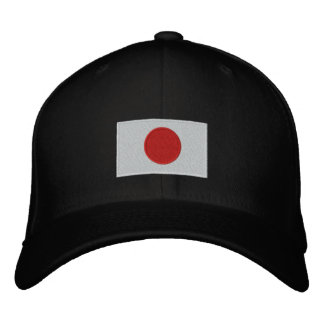 Japanische Flagge bestickte Flechtwolle Bestickte Baseballkappe