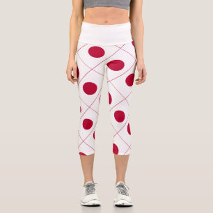 Japanische Flagge Capri Leggings