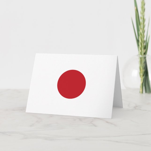 Japanische Flagge Dankeskarte (Vorderseite)