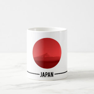 Japanische Flagge, der Fujisan, Japan Tasse