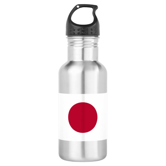 Japanische Flagge Edelstahlflasche (Vorderseite)