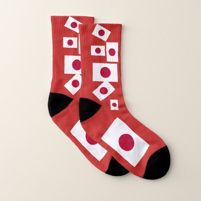 Japanische Flagge farbenfrohe Socken (Paar)