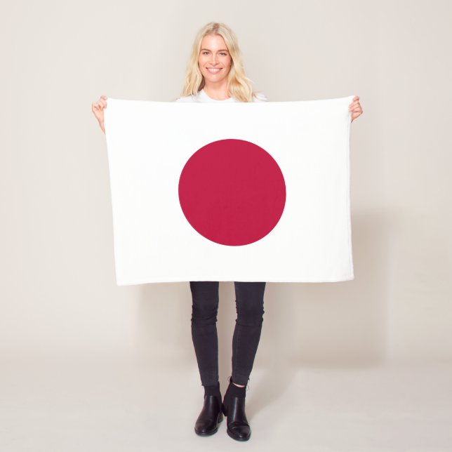Japanische Flagge Fleecedecke (Beispiel)