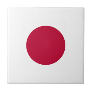 Japanische Flagge Fliese