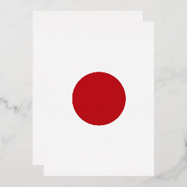 Japanische Flagge Folieneinladung