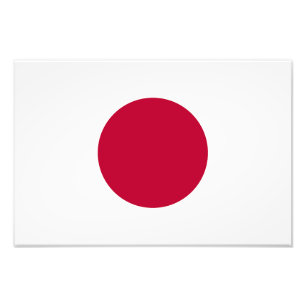 Japanische Flagge Fotodruck