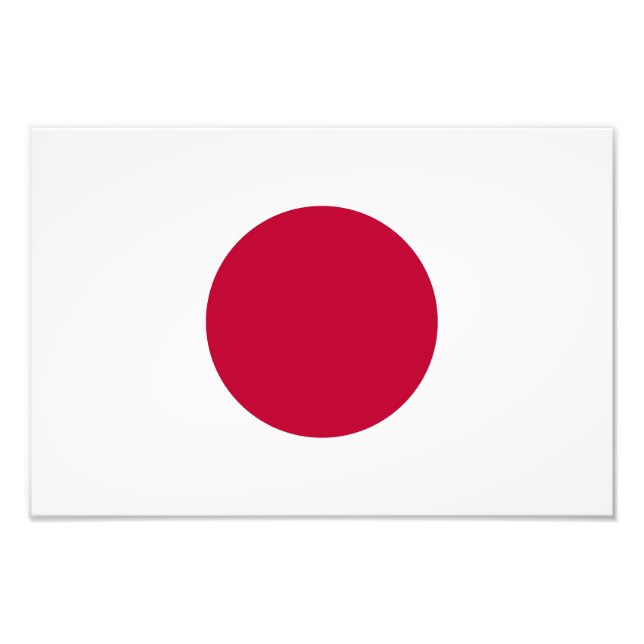 Japanische Flagge Fotodruck (Vorne)