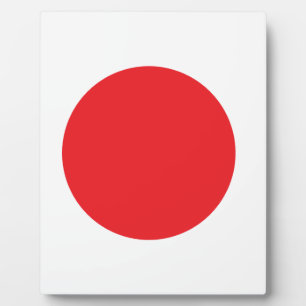 Japanische Flagge Fotoplatte
