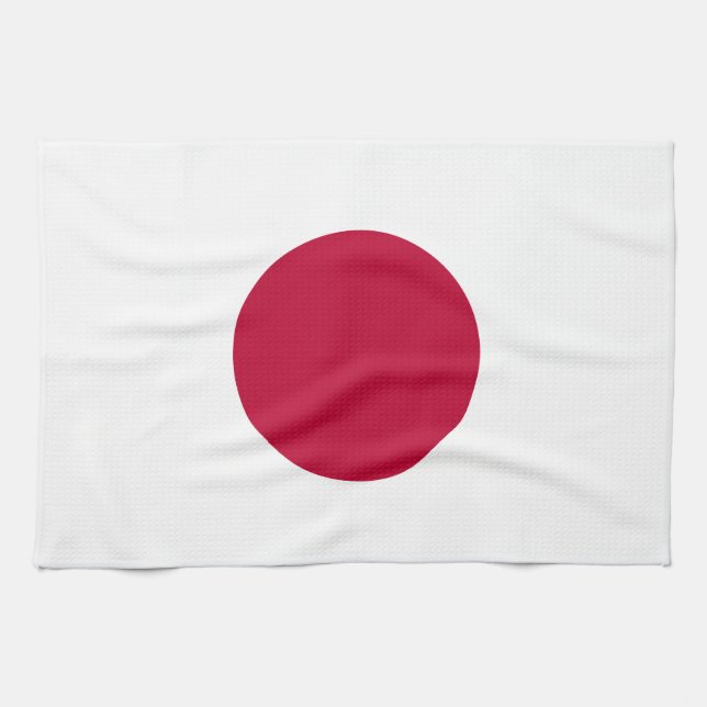 Japanische Flagge Geschirrtuch (Horizontal)