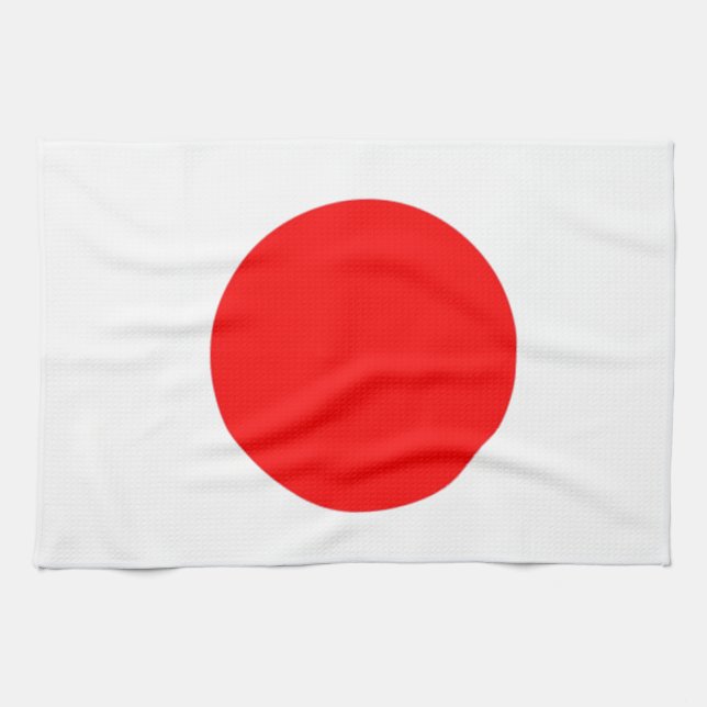 Japanische Flagge Geschirrtuch (Horizontal)
