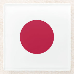 Japanische Flagge Glasuntersetzer