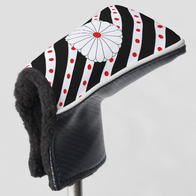 Japanische Flagge Golf Headcover (3/4 Vorderseite)