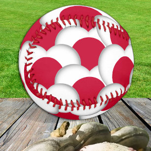 Japanische Flagge, Herz - Baseballs, Liebe Japan Baseball