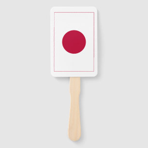 Japanische Flagge: Hinomaru, Nisshōki, Rote aufgeh Fächer