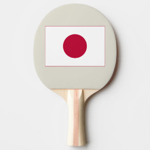 Japanische Flagge: Hinomaru, Nisshōki, Rote aufgeh Tischtennis Schläger