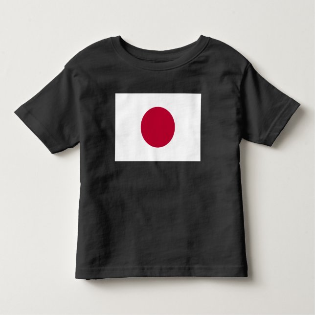 Japanische Flagge: Hinomaru, Nisshōki, rote aufste Kleinkind T-shirt (Vorderseite)