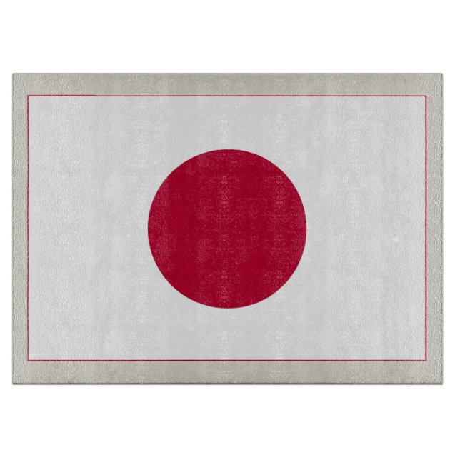 Japanische Flagge: Hinomaru, Nisshōki, rote aufste Schneidebrett (Vorderseite)
