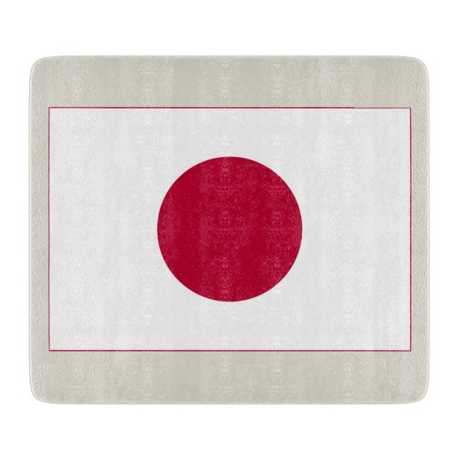 Japanische Flagge: Hinomaru, Nisshōki, rote aufste Schneidebrett (Vorderseite)