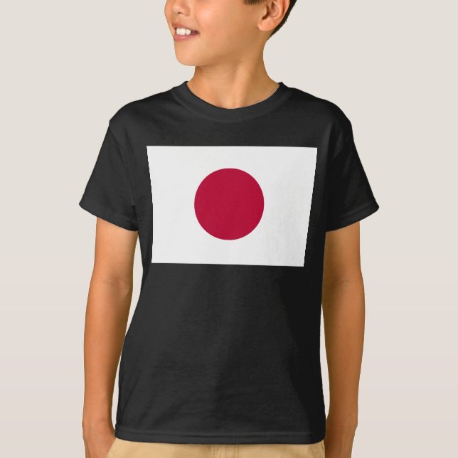 Japanische Flagge: Hinomaru, Nisshōki, rote aufste T-Shirt (Vorderseite)