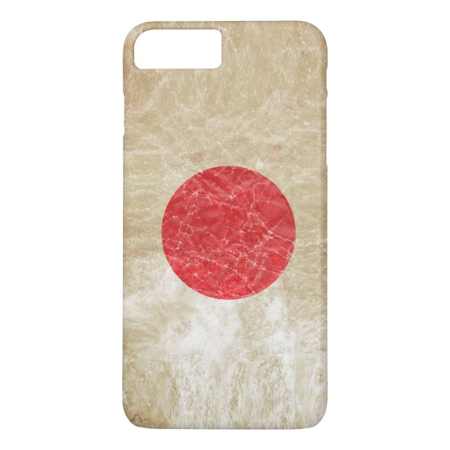 Japanische Flagge in Grunge Case-Mate iPhone Hülle (Rückseite)