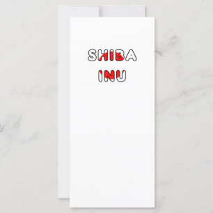 Japanische Flagge in Shiba inu