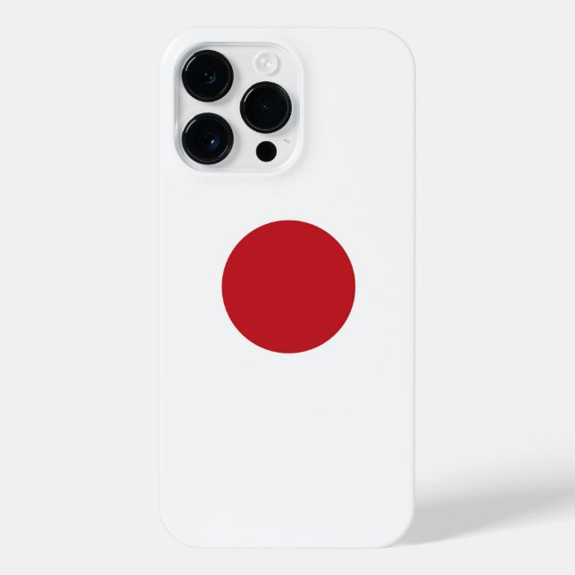 Japanische Flagge iPhone Hülle (Rückseite)