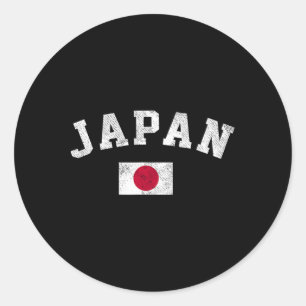 Japanische Flagge Japan Stolz Wurzeln Unabhängigke Runder Aufkleber