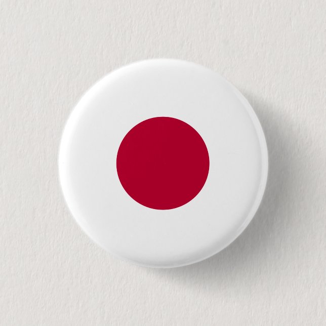 Japanische Flagge, japanische Flagge Button (Vorderseite)