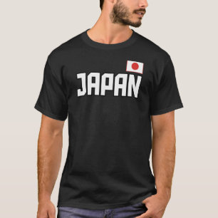 Japanische Flagge Japanisches Land mit sportlichem T-Shirt