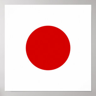 Japanische Flagge Japans Land Prix Zuhause Ethnizi Poster