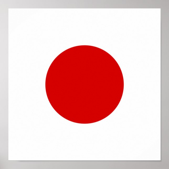 Japanische Flagge Japans Land Prix Zuhause Ethnizi Poster (Vorne)