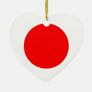 Japanische Flagge Keramik Ornament