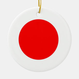 Japanische Flagge Keramikornament