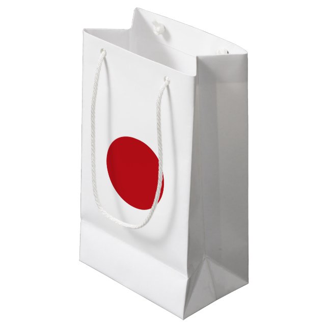Japanische Flagge Kleine Geschenktüte (Vorderseite Schrägansicht)