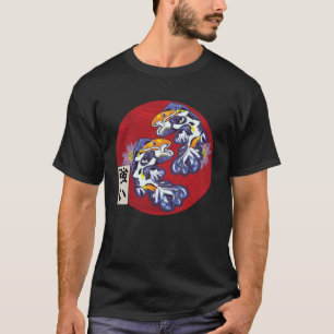 Japanische Flagge Koi Fisch Koi Karpfen Aquarium K T-Shirt