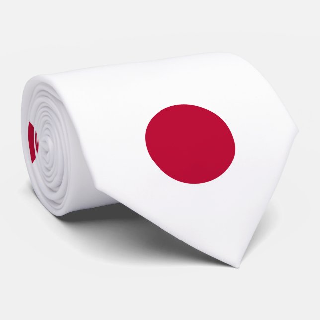 Japanische Flagge Krawatte (Gerollt)