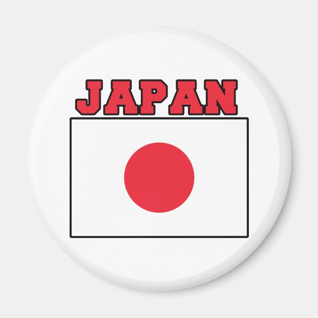 Japanische Flagge Magnet (Vorne)