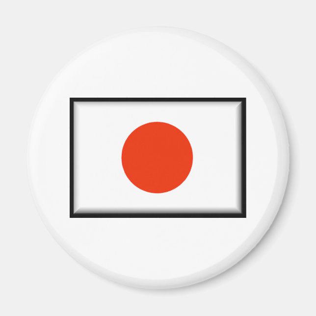Japanische Flagge Magnet (Vorne)