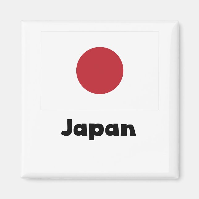 Japanische Flagge Magnet (Vorne)