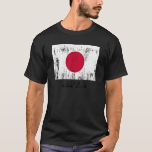 Japanische Flagge mit japanischer Flagge T-Shirt