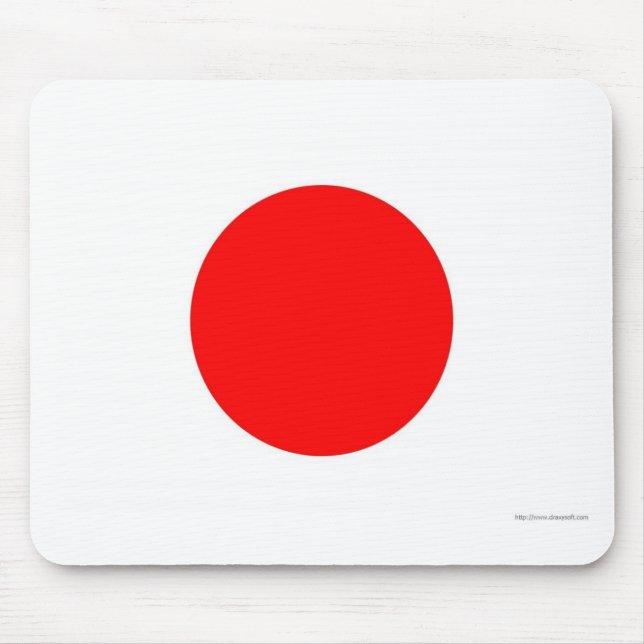 Japanische Flagge Mousepad (Vorne)