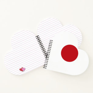 Japanische Flagge Notizbuch