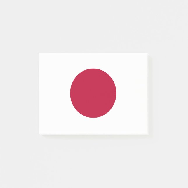 Japanische Flagge Post-it Klebezettel (Vorderseite)