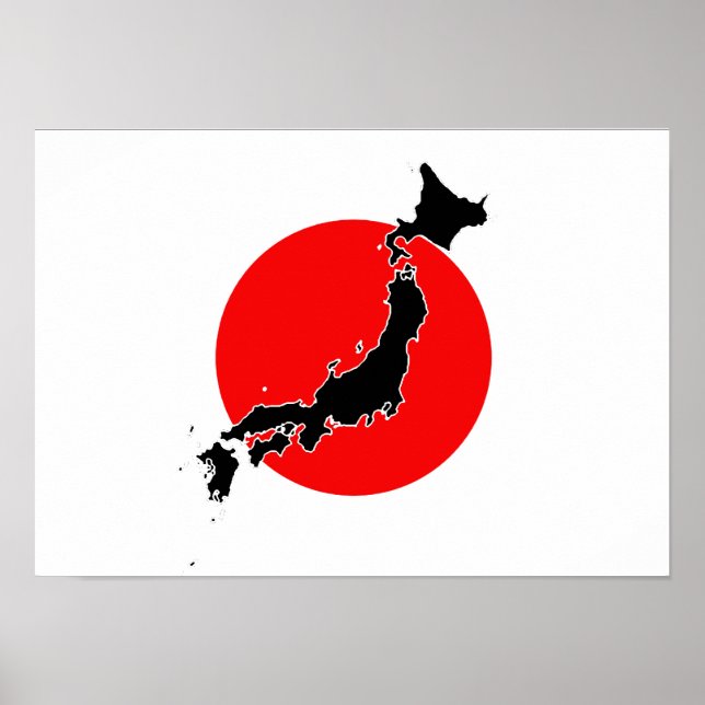 Japanische Flagge Poster (Vorne)