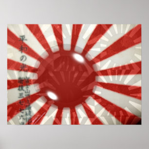Japanische Flagge Poster