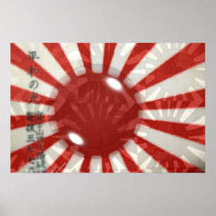 Japanische Flagge Poster
