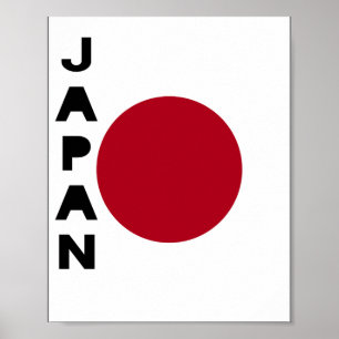 Japanische Flagge Poster
