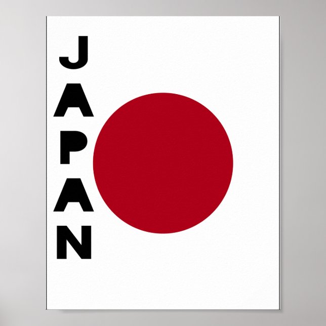 Japanische Flagge Poster (Vorne)