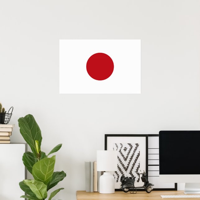 Japanische Flagge Poster (Heimbüro)