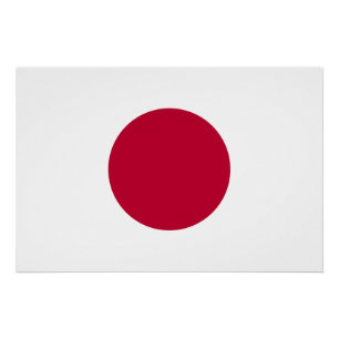 Japanische Flagge Poster